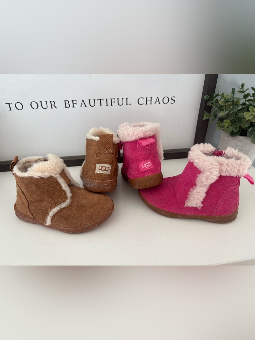 UGG baby girl boots size 7